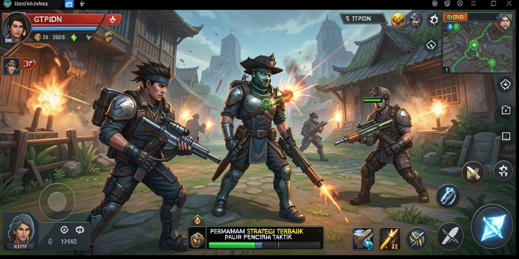 Tampilan gameplay GTPIDN yang mendebarkan dan strategis.