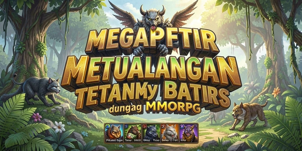 Tampilan atraktif gameplay MEGAPETIR dengan petualangan multiplayer.