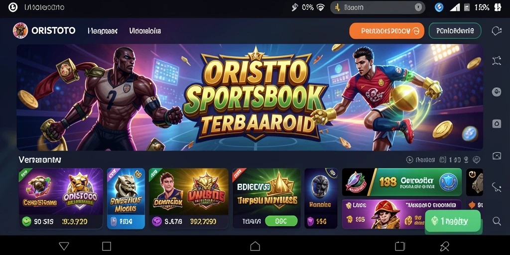 Tampilan menarik dari gameplay Sportsbook di ORISTOTO.