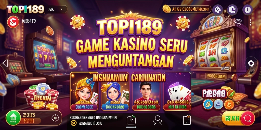 Screenshot gameplay TOPI189 menampilkan aksi mendebarkan permainan Kasino.